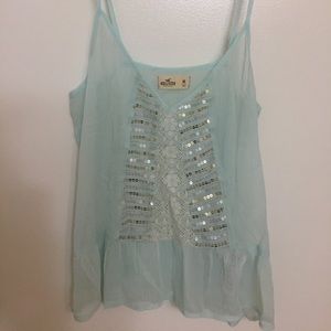 Hollister Sheer Sequin Cami